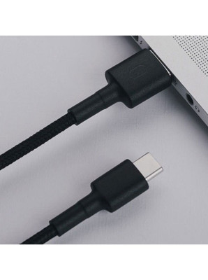 Други USB кабели Оригинален Кабел Xiaomi Mi Braided SJX10ZM USB Type-C / 2.1A 1m черен